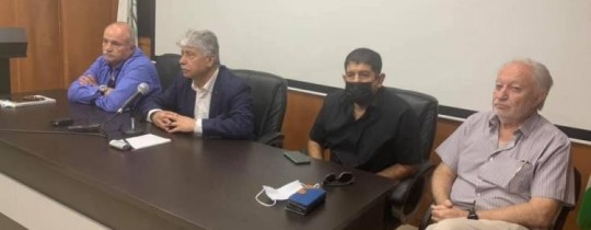أحمد مجدلاني في اللقاء التطبيعي برام الله