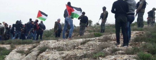 تظاهرة سابقة على قمة الجبل 