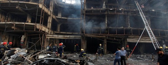 جانب من التفجير