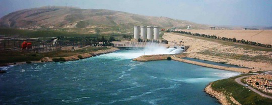 سد الموصل بالعراق في محافظة نينوى