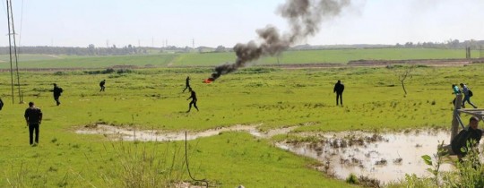 أرشيفية: مواجهات شرق القطاع