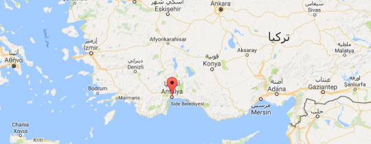 أنطاليا- خريطة