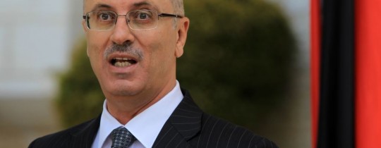 رئيس الوزراء الفلسطيني رامي الحمد الله