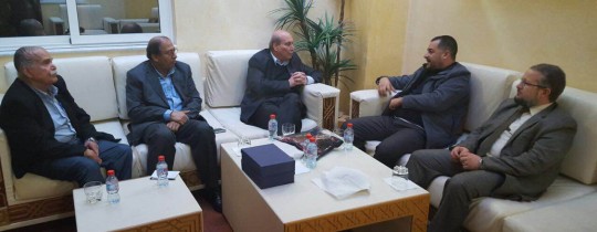 وفد الجبهة الشعبية لتحرير فلسطين يلتقي الأمين العام لجبهة القوى الاشتراكية في الجزائر 