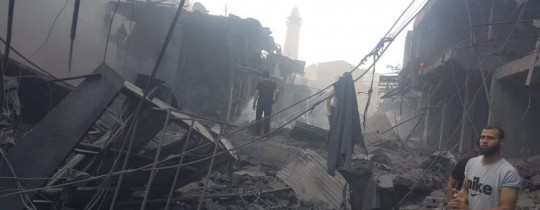 صورة لآثار الانفجار 