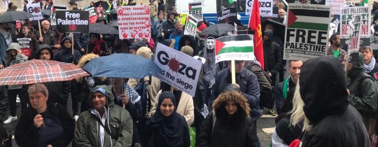 تظاهرة سابقة داعمة لفلسطين