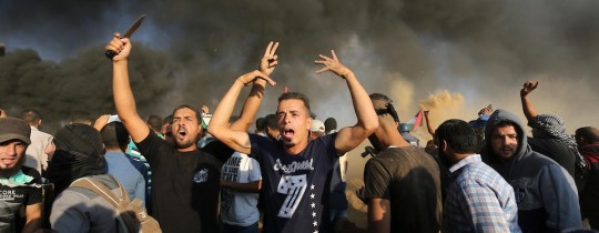 جانب من مسيرات العودة بغزة - ارشيف