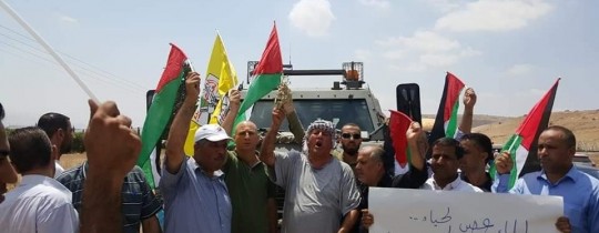 مسيرة في الأغوار الشمالية جرى قمعها من قبل قوات الاحتلال (أرشيف)