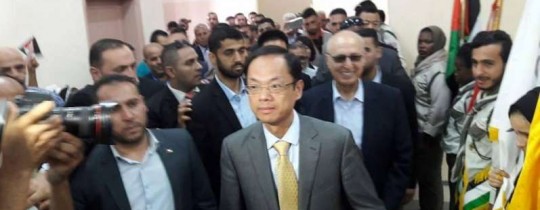 نبيل شعث والسفير الصيني