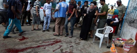 استهداف مدارس الأونروا خلال العدوان على غزة