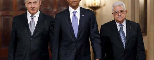 عباس وأوباما ونتنياهو