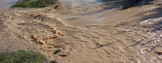 إغراق الأراضي شرقي غزة- ارشيف