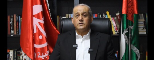 الرفيق جميل مزهر أثناء إلقاءه لكلمته