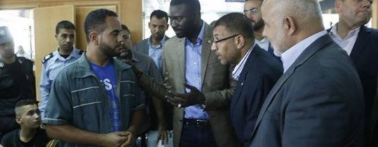 خلال جولة تفقدية لمسؤول الصليب الأحمر ومسؤولين بوزارة الداخلية في معبر رفح 