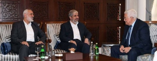 لقاء مشعل وهنية وعباس 