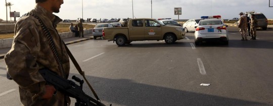 أحد عناصر الأمن التابعين لحكومة الوفاق الليبيبة