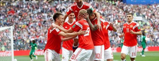 كأس العالم روسيا 2018: بداية كاسحة لروسيا على حساب السعودية