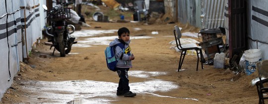 أطفال الكرفانات في بيت حانون