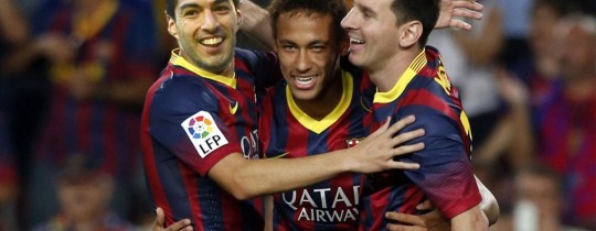أبطال فريق برشلونة الأسباني