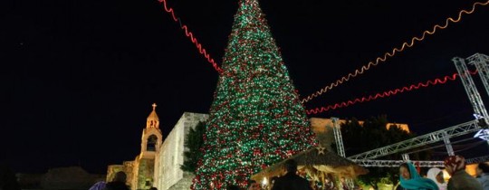 وشهدت ساحة كنيسة المهد اجراءات امنية غير مسبوقة تحسباً لأي طارئ