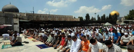 250 مصل من غزة توجهوا للصلاة في الاقصى