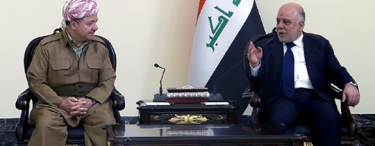 العبادي وبرزاني
