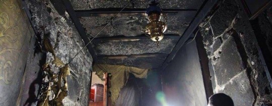 حرق كنيسة بالضفة