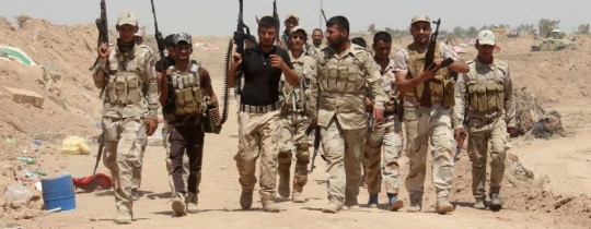 عناصر من الجيش العراقي والحشد الشعبي