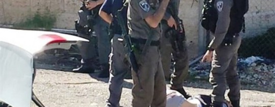 مشهد من عمليّة القدس أمس