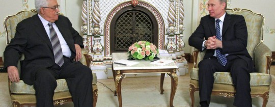 فلاديمير بوتن ومحمود عباس