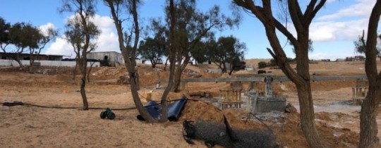 أساسات مشروع الخط العالي في قرى النقب-  موقع عرب 48