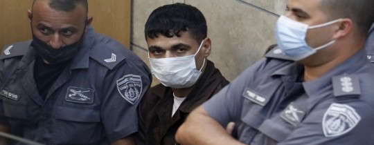 الأسير محمود العارضة في قاعة المحكمة