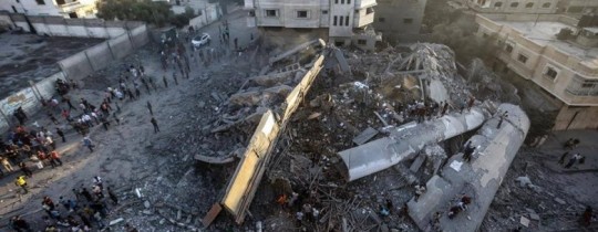 ركام مركز سعيد المسحال 