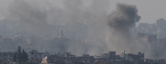 آثار الدمار الواسع في قطاع غزة