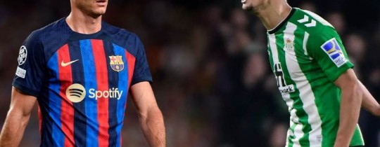 من مباراة برشلونة وريال بيتيس 