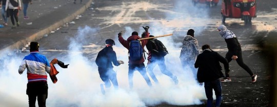 المتظاهرون في العراق- ارشيف