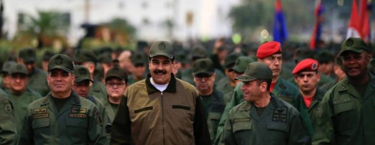 مادورو والجيش الفنزويلي 