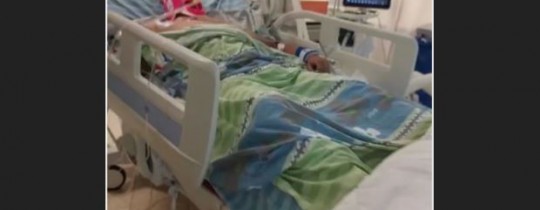 الشاب سعيد دويكات في المستشفى