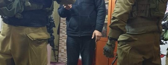 لحظة اعتقال الاسير المحرر علاء صادق من قلقيلية