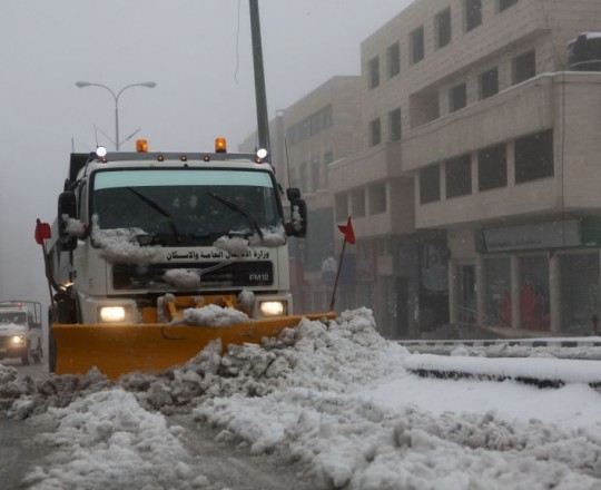 الثلوج في محافظة الخليل