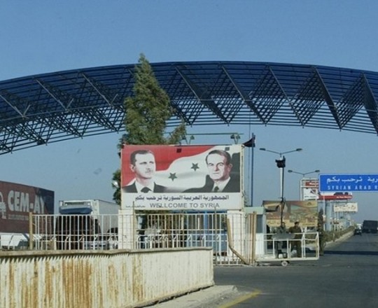 معبر نصيب من الجانب السوري