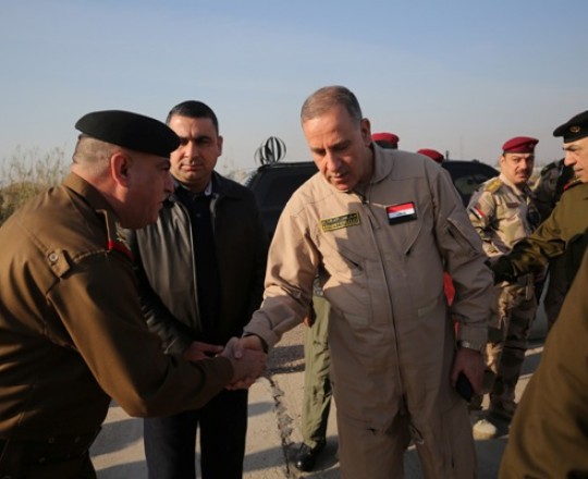 وزير الدفاع العراقي خالد العبيدي في نينوي