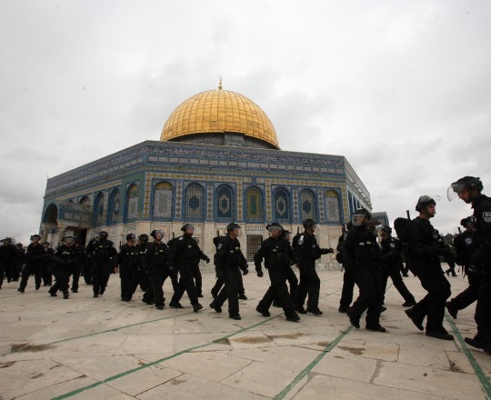 جيش الاحتلال في باحات قبة الصخرة