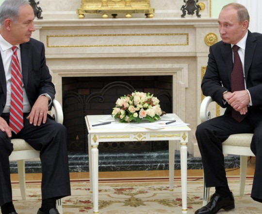 الرئيس الروسي فلاديمير بوتن- رئيس حكومة الاحتلال بنيامين نتنياهو