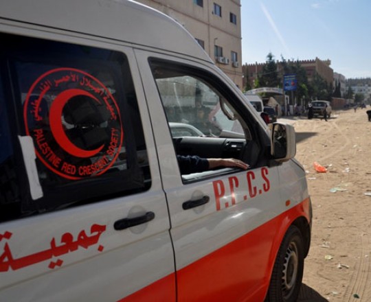 اصابة طفل بحادث سير وسط قطاع غزة