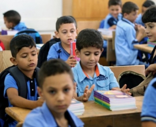 أرشيفية - طلاب في احدى مدارس الأونروا