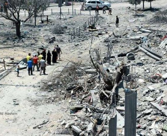 الدمار الذي خلّفه عدوان الاحتلال على غزّة صيف 2014