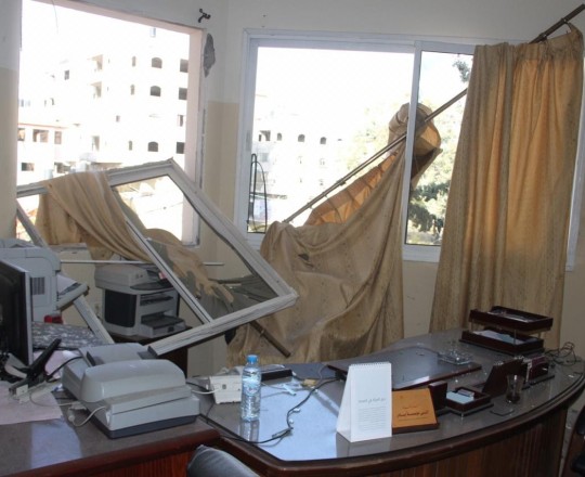 جانب من الأضرار في "بادر" 