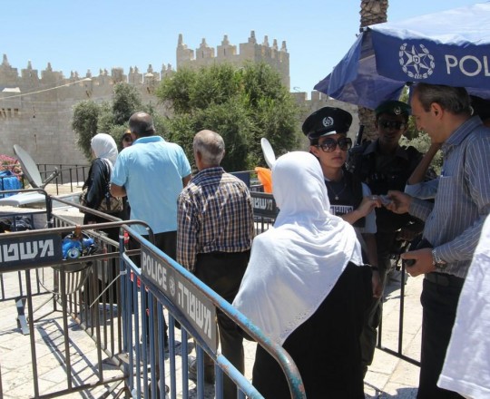 حاجز صهيوني في محيط المسجد الأقصى