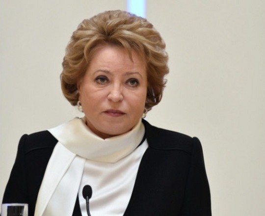 رئيسة المجلس الأعلى للبرلمان الروسي فالنتينا ماتفيينكو